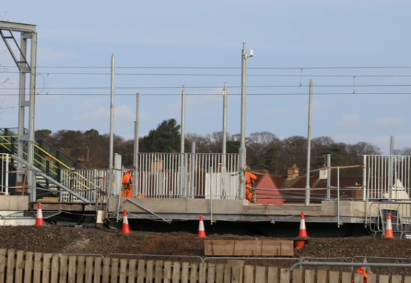 East Linton Station Construction - 2023-02-08